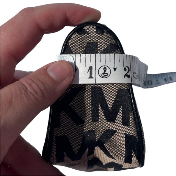 Michael by Michael Kors MK Logo Pencil Case/Cosmetic Bag Black w/ Gold Hardware - Picture 16 of 16